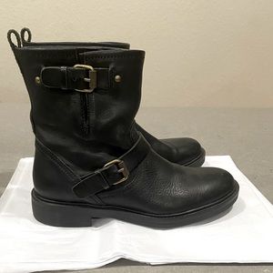 J.crew Moto Boots with Buckles